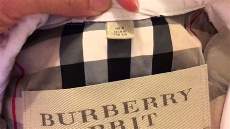 You can see the label or metal plaque by looking at it. . Burberry serial number check
